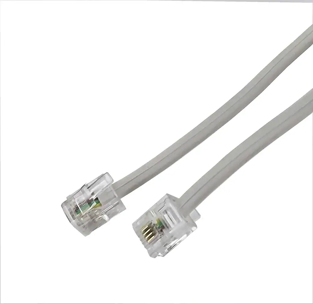 DSL kabel RJ11 1 meter grijs